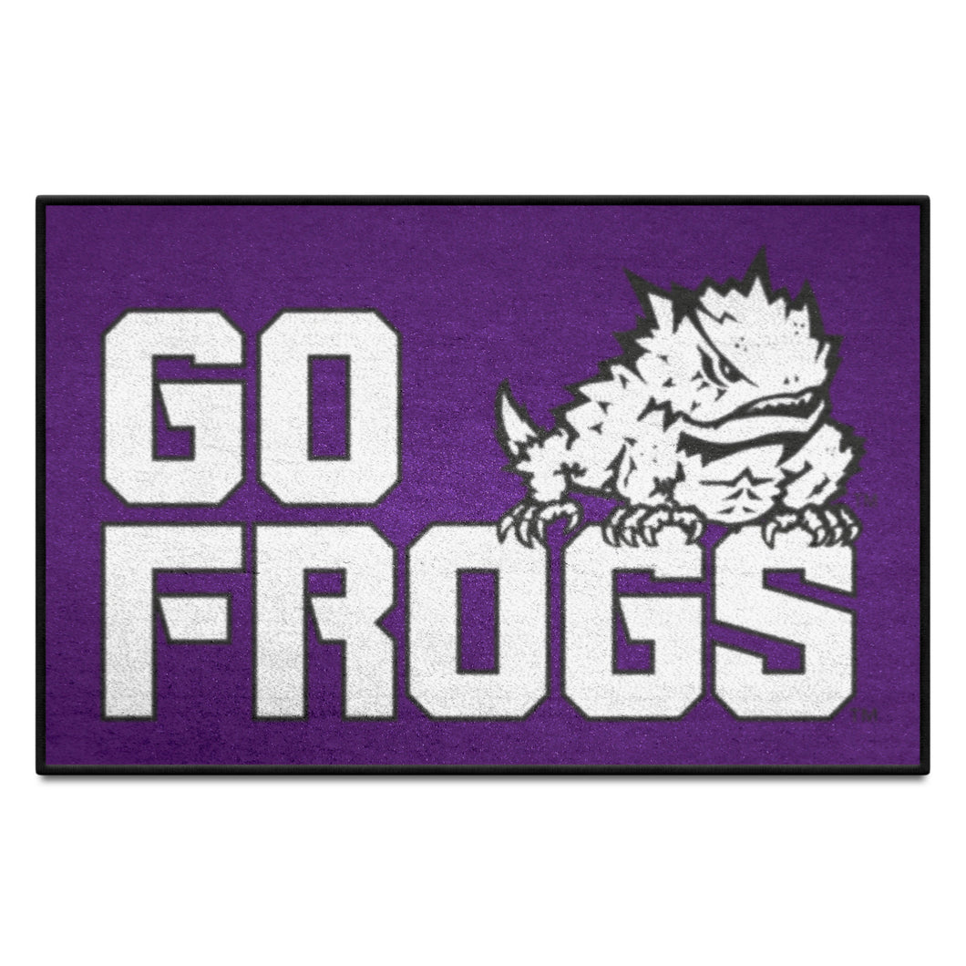 TCU Horned Frogs Slogan Starter Mat 