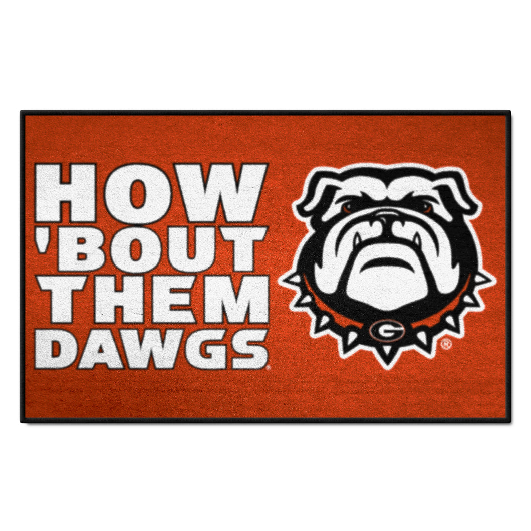 Georgia Bulldogs Slogan Starter Mat 