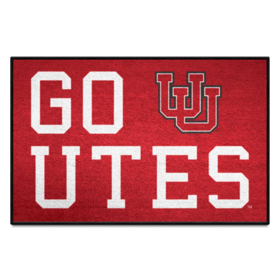 Utah Utes Slogan Starter Mat 