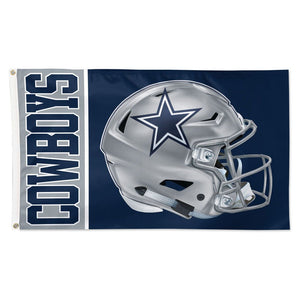 Dallas Cowboys Helmet Deluxe Flag - 3'x5'