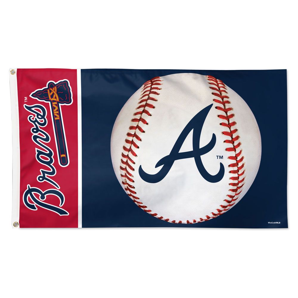 Atlanta Braves Baseball Deluxe Flag - 3'x5'