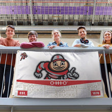 Ohio State Buckeyes Mickey Mouse Vertical Flag - 28"x40"