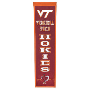 Virginia Tech Hokies Heritage Banner - 8"x32"