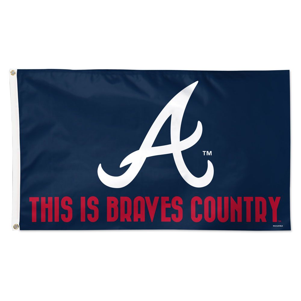 Atlanta Braves This Is Braves Country Deluxe Flag - 3'x5