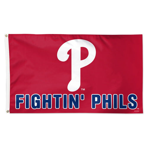 Philadelphia Phillies Deluxe Flag - 3'x5' FIGHTIN' PHILS