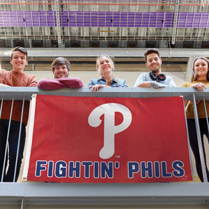 Philadelphia Phillies Deluxe Flag - 3'x5' FIGHTIN' PHILS