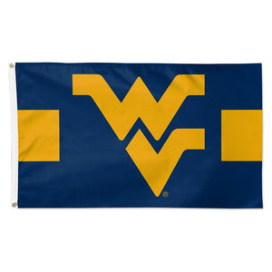 West Virginia Mountaineers Jersey Stripes Deluxe Flag - 3'x5'