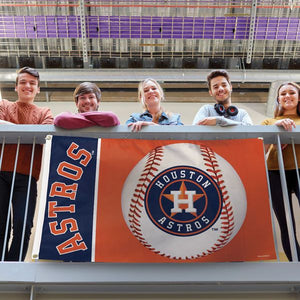 Houston Astros Baseball Deluxe Flag - 3'x5'