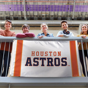 Houston Astros V Stripe Deluxe Flag - 3'x5'