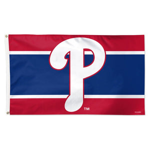Philadelphia Phillies Horizontal Stripes Deluxe Flag - 3'x5'