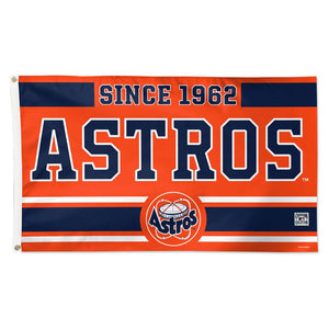Houston Astros Established Date Deluxe Flag - 3'x5'