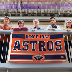 Houston Astros Established Date Deluxe Flag - 3'x5'