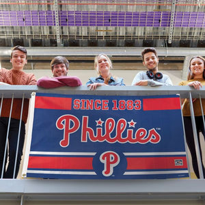 Philadelphia Phillies Established Date Deluxe Flag - 3'x5'