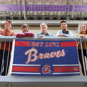 Atlanta Braves Established Date Deluxe Flag - 3'x5'