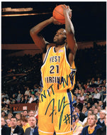 wvu basketball, frank young autograph