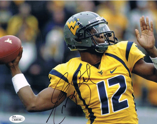 wvu football, geno smith autograph