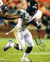 wvu football, jock sanders autograph