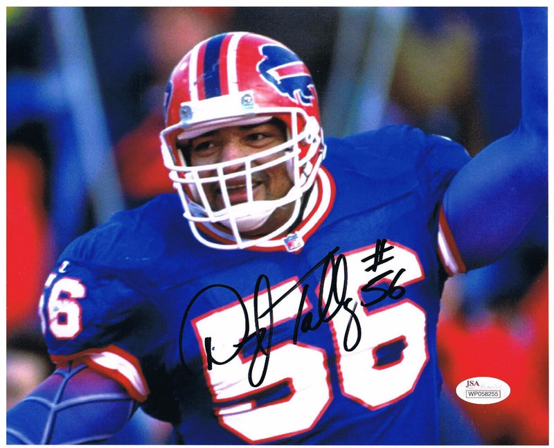 BUFFALO BILLS DARRYL TALLEY #56 SIGNED 8X10 PHOTO LB POSE 1