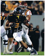 wvu football, charles sims autograph 