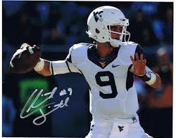 wvu football, clint trickett autograph