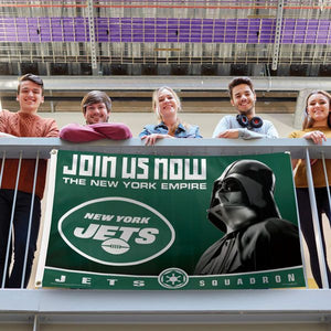 New York Jets Star Wars Darth Vader Deluxe Flag - 3'x5'