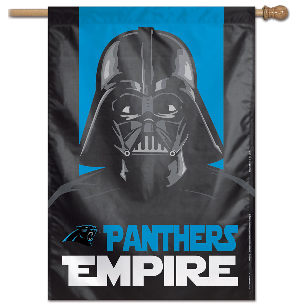 Carolina Panthers Star Wars Darth Vader Vertical Flag - 28