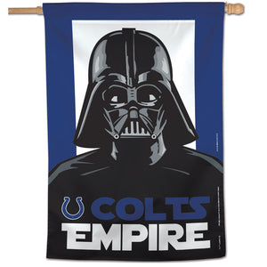 Indianapolis Colts Star Wars Darth Vader Vertical Flag - 28"x40"                                                         