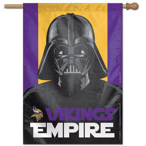 Minnesota Vikings Darth Vader Vertical Flag - 28"x40"