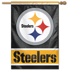 Pittsburgh Steelers Vertical Flag - 28"x40" #1                                                                         