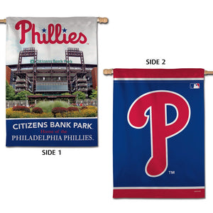 Philadelphia Phillies Double Sided Vertical Flag - 28"x40"
