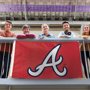 Atlanta Braves Red Deluxe Flag - 3'x5'