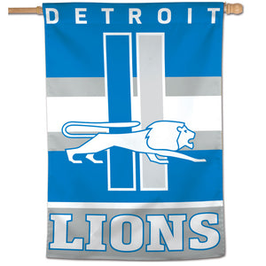 Detroit Lions Retro Vertical Flag - 28"x40"                      