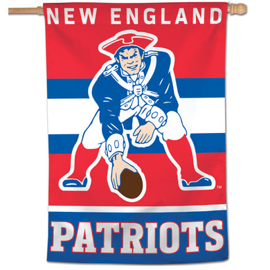 New England Patriots Retro Vertical Flag - 28