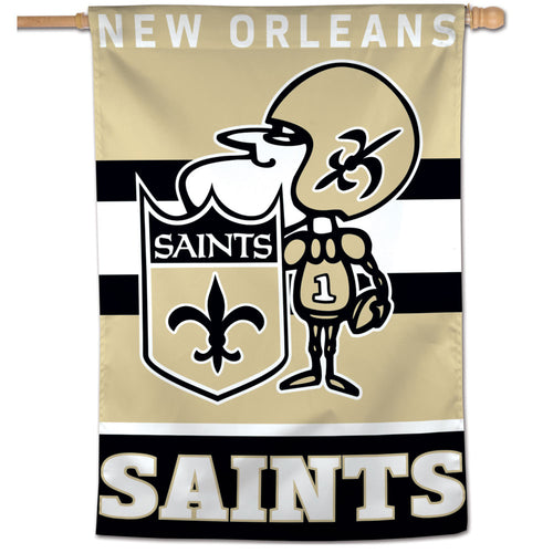 New Orleans Saints Retro Vertical Flag - 28