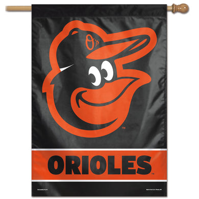 Baltimore Orioles Wordmark Vertical Flag - 28