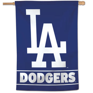 Los Angeles Dodgers Wordmark Vertical Flag - 28"x40"                                                                                                                                    
