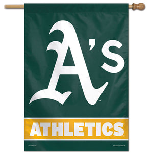 Oakland A's Wordmark Vertical Flag - 28"x40"                                                                              