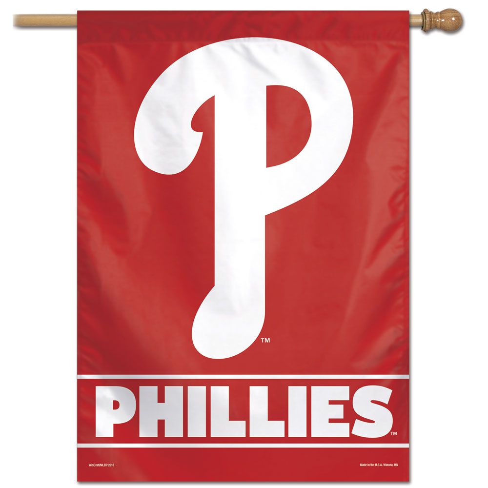Philadelphia Phillies Wordmark Vertical Flag - 28