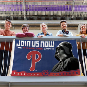 Philadelphia Phillies Star Wars Darth Vader Deluxe Flag - 3'x5'