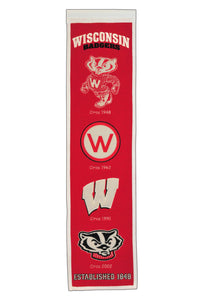 Wisconsin Badgers Heritage Banner - 8"x32"