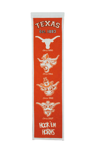 Texas Longhorns Heritage Banner - 8"x32"