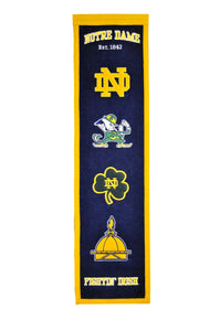 Notre Dame Fighting Irish Heritage Banner - 8"x32"
