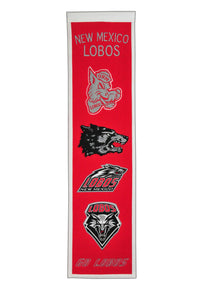 New Mexico Lobos Heritage Banner - 8"x32"