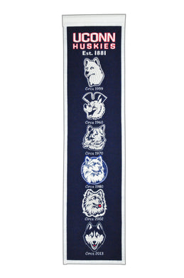 Connecticut Huskies Heritage Banner - 8