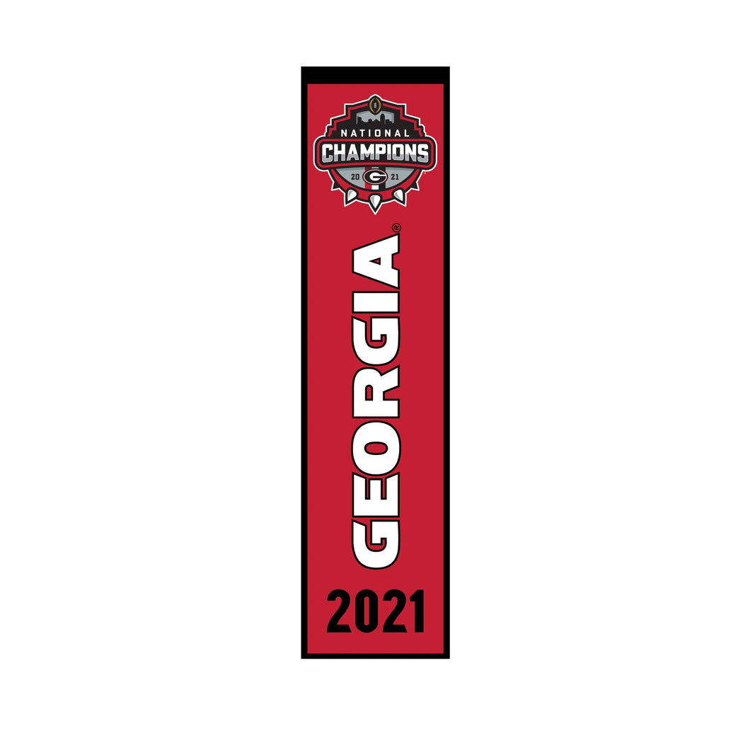 Georgia Bulldogs 2021 CFP National Champions Heritage Banner 8