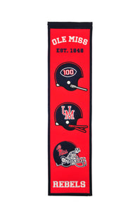 Ole Miss Rebels Heritage Banner - 8"x32"