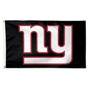 New York Giants Black Deluxe Flag - 3'x5'