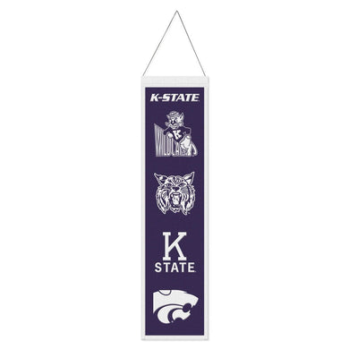 Kansas State Wildcats Logo Evolution Wool Banner - 8