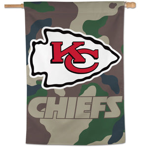Kansas City Chiefs Camo Vertical Flag - 28"x40"