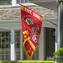 Kansas City Chiefs Helmet Wordmark Vertical Flag - 28"x40"